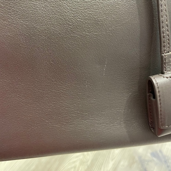 SAINT LAURENT Small Sac de Jour Bag Light Gray Leather - Picture 11 of 12